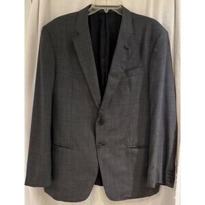 Armani Collezioni 100% Wool Men's Blazer 2 Button Double Vent Gray A+